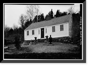 Captain Richard Charlton Cottage, 12 Mediterranean Lane, Norwichtown, New London County, CT, Vintage Print