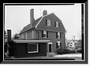 Gardner Carpenter House, 55 East Town Street, Norwichtown, New London County, CT - 3, Antique Print