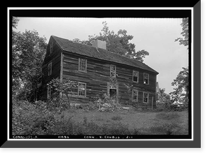 Captain Baldwin House, South Canterbury, Windham County, CT, Antique Wall Art