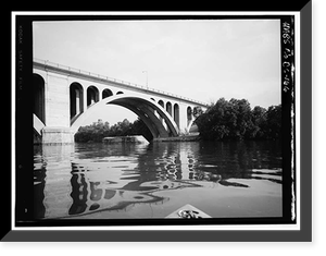 Potomac Aqueduct, Georgetown abutment at Georgetown waterfront, Washington, District of Columbia, DC - 20, Historic Print