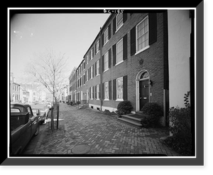 Smith-Morton Row House, 3034 P Street Northwest, Washington, District of Columbia, DC, Antique Print