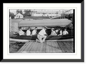 Historic Framed Print, Francis Maclennan & wife with Gaston Sargent & wife,  17-7/8" x 21-7/8"