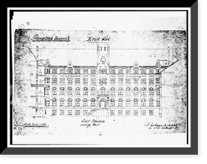Georgetown University, Healy Building, Thirty-seventh & O Streets, Northwest, Washington, District of Columbia, DC - 35, Historic Reproduction
