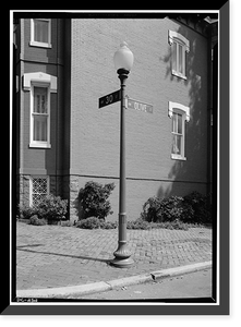 Historic Framed Print, Georgetown Street Furniture, Georgetown Vicinity, Washington, District of Columbia, DC - 5,  17-7/8" x 21-7/8"