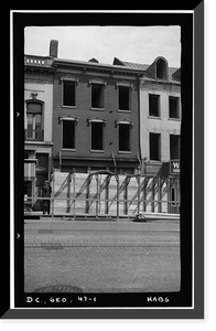 Thomas Corcoran House, 3119 M Street Northwest, Washington, District of Columbia, DC, Antique Print