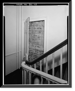 Historic Framed Print, Ross & Getty Building, 3005-3011 M Street Northwest, Washington, District of Columbia, DC,  17-7/8" x 21-7/8"