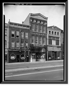 Nordlinger Building, 3128 M Street Northwest, Washington, District of Columbia, DC, Historic Print