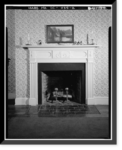 Historic Framed Print, Andrew Ross Tenant House I, 1208 Thirtieth Street Northwest, Washington, District of Columbia, DC - 2,  17-7/8" x 21-7/8"
