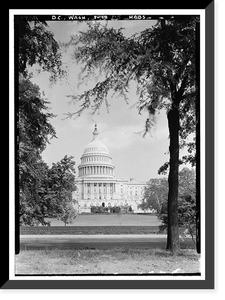 U.S. Capitol, Intersection of North, South, & East Capitol Stree, Washington, District of Columbia, DC - 5, Historic Print