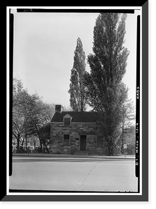 Historic Framed Print, Lock Keeper's House, Seventeenth Street & Constitution Avenue, Northwes, Washington, District of Columbia, DC - 2,  17-7/8" x 21-7/8"
