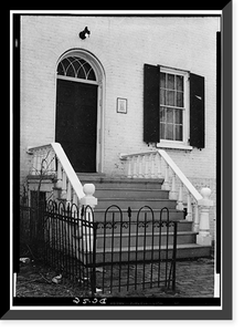 Edward Simon Lewis House, 456 N Street Southwest, Washington, District of Columbia, DC - 4 Classic, Vintage Print