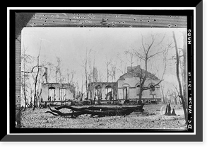 Historic Framed Print, General John Mason House, Analostan Island or Theodore Roosevelt Island, Washington, District of Columbia, DC - 3,  17-7/8" x 21-7/8"