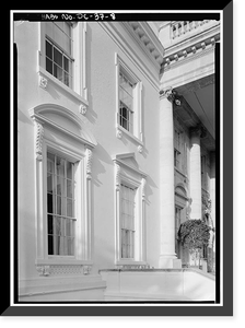 Historic Framed Print, White House, 1600 Pennsylvania Avenue, Northwest, Washington, District of Columbia, DC - 8,  17-7/8" x 21-7/8"