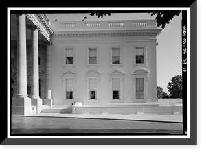 Historic Framed Print, White House, 1600 Pennsylvania Avenue, Northwest, Washington, District of Columbia, DC - 10,  17-7/8" x 21-7/8"