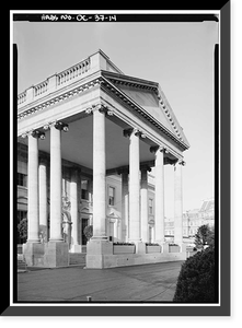 Historic Framed Print, White House, 1600 Pennsylvania Avenue, Northwest, Washington, District of Columbia, DC - 14,  17-7/8" x 21-7/8"
