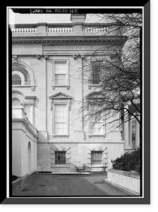 Historic Framed Print, White House, 1600 Pennsylvania Avenue, Northwest, Washington, District of Columbia, DC - 164,  17-7/8" x 21-7/8"