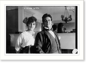 Antique Photo Print - H. Lazaro & wife - Vintage Home Decor Print