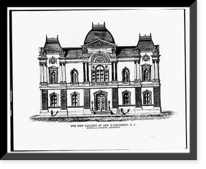 Corcoran Art Gallery, Northeast corner of Seventeenth Street & Pennsylva, Washington, District of Columbia, DC - 19, Vintage Wall Art