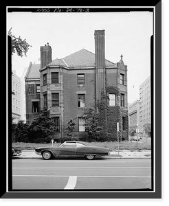Lucius Tuckerman House, 1600 I Street Northwest, Washington, District of Columbia, DC - 3 Classic, Vintage Print