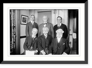 Historic Framed Print, F.L. Brown, S.P. Leet, Rev. J.G. Holdcroft, Marion Lawrence, H.J. Heinz, Bishop J.C. Hartzell,  17-7/8" x 21-7/8"