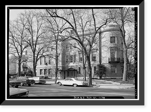 Historic Framed Print, Herbert Wadsworth House, 1801 Massachusetts Avenue Northwest, Washington, District of Columbia, DC,  17-7/8" x 21-7/8"