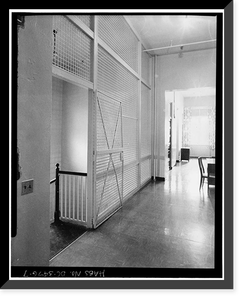 Historic Framed Print, St. Elizabeths Hospital, M Building (No. 72), 2700 Martin Luther King Jr. Avenue, Southeast, Washington, District of Columbia, DC - 7,  17-7/8" x 21-7/8"