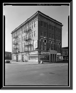 True Reformer Building, 1200 U Street Northwest, Washington, District of Columbia, DC Classic, Antique Print