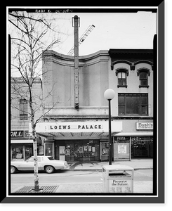 Loew's Palace Theatre, 1306 F Street Northwest, Washington, District of Columbia, DC, Historic Reproduction