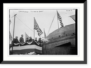 Historic Framed Print, Christening U-BUY-A-BOND,  17-7/8" x 21-7/8" Historic Framed Print, Christening U-BUY-A-BOND,  17-7/8" x 21-7/8"