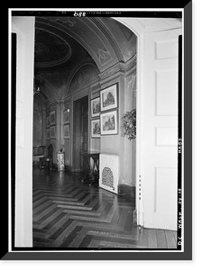 Historic Framed Print, Decatur House, National Trust for Historic Preservation, 748 Jack, Washington, District of Columbia, DC - 7,  17-7/8" x 21-7/8"