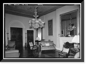 Decatur House, National Trust for Historic Preservation, 748 Jack, Washington, District of Columbia, DC - 14, Antique Print
