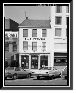 McCutcheon Building, 637 Indiana Avenue, Washington, District of Columbia, DC, Antique Wall Art