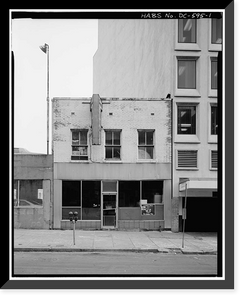 Historic Framed Print, 626 D Street, Northwest (Commercial Building), Washington, District of Columbia, DC,  17-7/8" x 21-7/8"