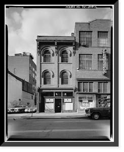 Historic Framed Print, 629 D Street Northwest (Commercial Building), Square 457, Washington, District of Columbia, DC - 2,  17-7/8" x 21-7/8"