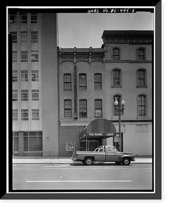 Historic Framed Print, 305 Ninth Street Northwest (Commercial Building), Square 408, Lot 815, Washington, District of Columbia, DC,  17-7/8" x 21-7/8"