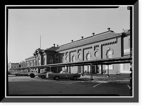 Eastern Market, Seventh Street Southeast, Washington, District of Columbia, DC, Historic Print