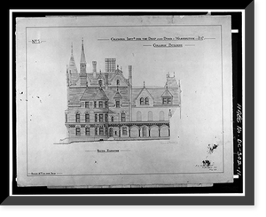 Gallaudet College, College Hall, Seventh & Florida Avenue Northeast, Washington, District of Columbia, DC - 11, Vintage Wall Art
