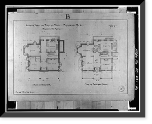 Gallaudet College, Professor's House, Seventh & Florida Avenue, Northeast, Washington, District of Columbia, DC - 2, Vintage Print