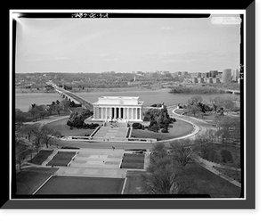 Lincoln Memorial, West Potomac Park, Washington, District of Columbia, DC - 4, Vintage Print