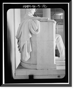 Historic Framed Print, Lincoln Memorial, West Potomac Park, Washington, District of Columbia, DC - 216,  17-7/8" x 21-7/8"