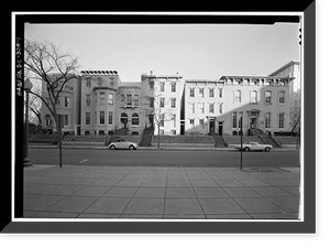 Historic Framed Print, 1903-1911 F Street Northwest (Row Houses), Washington, District of Columbia, DC,  17-7/8" x 21-7/8"