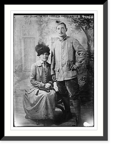 Black & White Photo - Mrs. Julian La Rose Harris & Marcel Lenoir