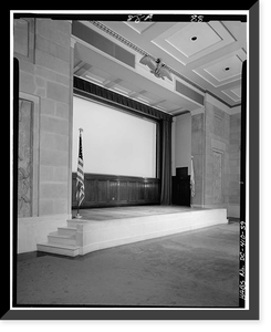 Historic Framed Print, U.S. Department of the Interior, Eighteenth & C Streets Northwest, Washington, District of Columbia, DC - 59,  17-7/8" x 21-7/8"