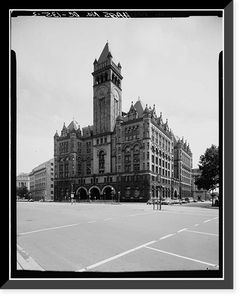 U.S. Post Office Department, 1100 Pennsylvania Avenue Northwest, Washington, District of Columbia, DC - 2, Antique Print