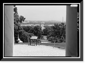 Historic Framed Print, Arlington Memorial Bridge, Spanning Potomac River between Lincoln Memorial &, Washington, District of Columbia, DC,  17-7/8" x 21-7/8"