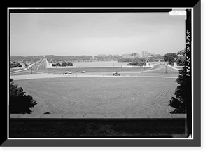 Arlington Memorial Bridge, Watergate & Bridge Plaza, Adjacent to Arlington Memorial Bridge & Lincoln Me, Washington, District of Columbia, DC Classic, Antique Wall Art
