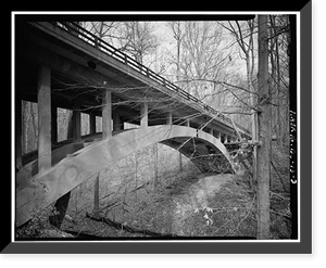 Ross Drive Bridge, Spanning Rock Creek at Ross Drive, South of Joyce, Washington, District of Columbia, DC - 3, Vintage Print