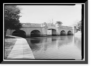 Tidal Reservoir, Inlet Bridge, Ohio Drive, spanning Inlet of Tidal Basin, Washington, District of Columbia, DC - 3, Antique Wall Art