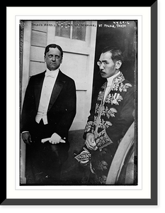 Historic Framed Print, Roland Morris & Master of Ceremonies at Palace, Tokyo,  17-7/8" x 21-7/8"