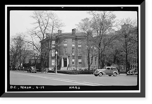 Historic Framed Print, Octagon House, 1799 (1741) New York Avenue, Northwest, Washington, District of Columbia, DC,  17-7/8" x 21-7/8"